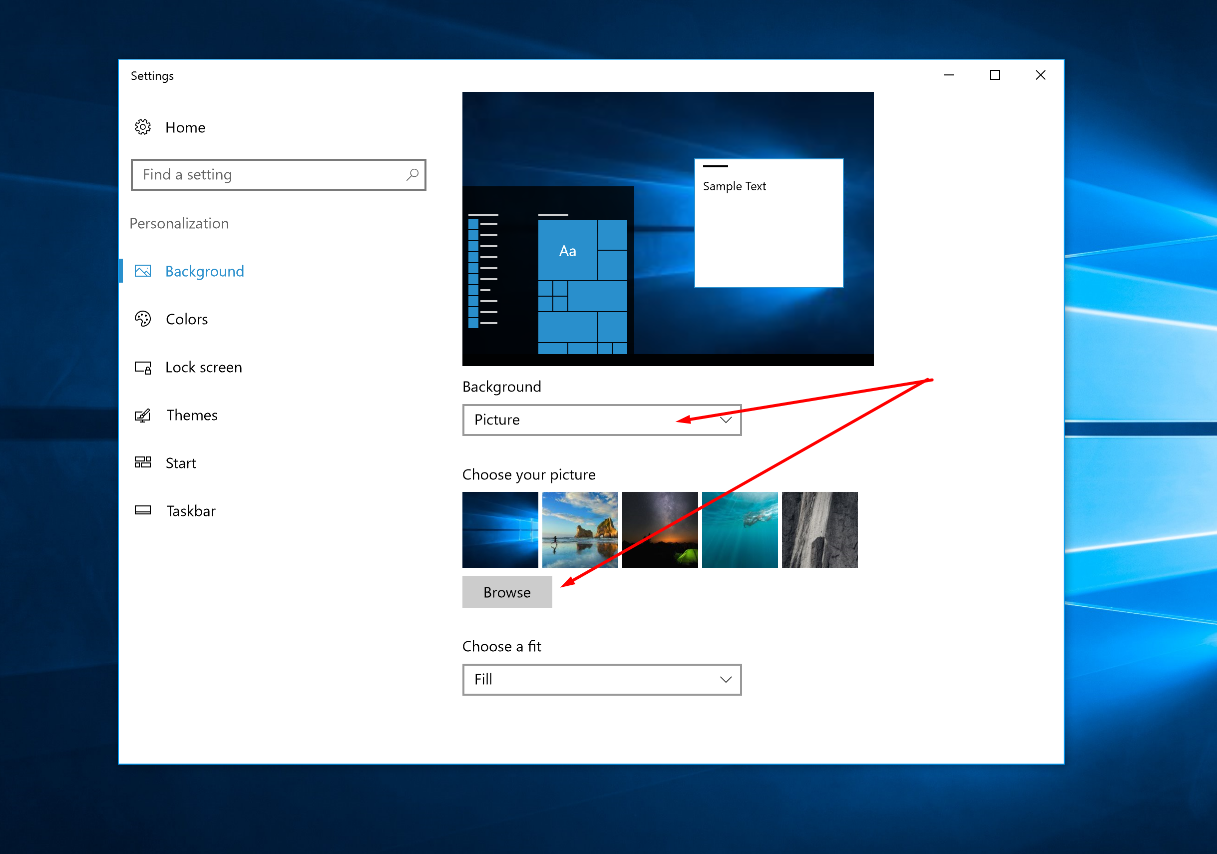 How to Change Desktop Background in Windows
