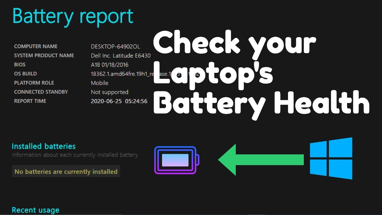How to Check Laptop Battery Health Using Windows PowerShell